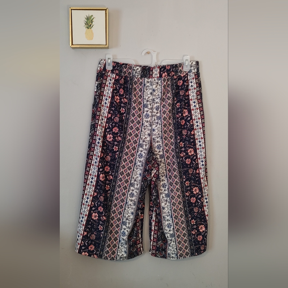 LA Gypsy   Palazzo Bermuda Women Multicolor Size 1XL Super Soft And Comfortable